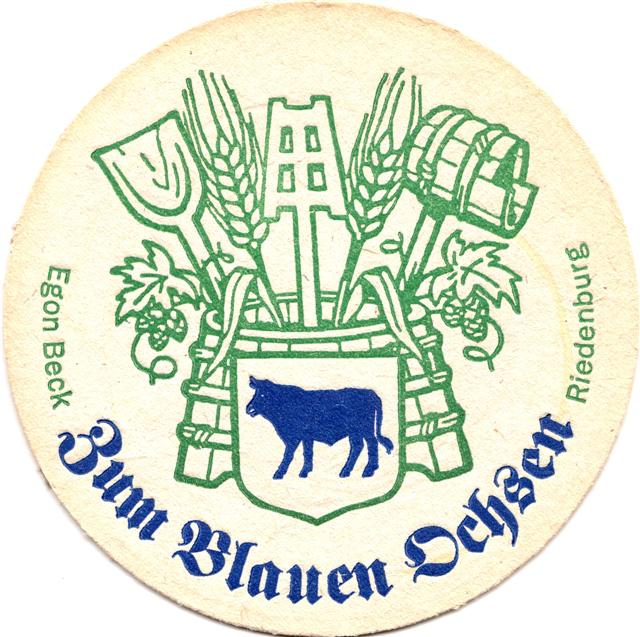 riedenburg keh-by blauer ochse rund 1a (215-zum blauen ochsen-blaugrn)